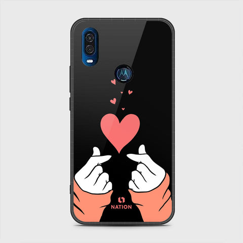 Motorola One Vision Cover - Onation Heart Series - HQ Premium Shine Durable Shatterproof Case