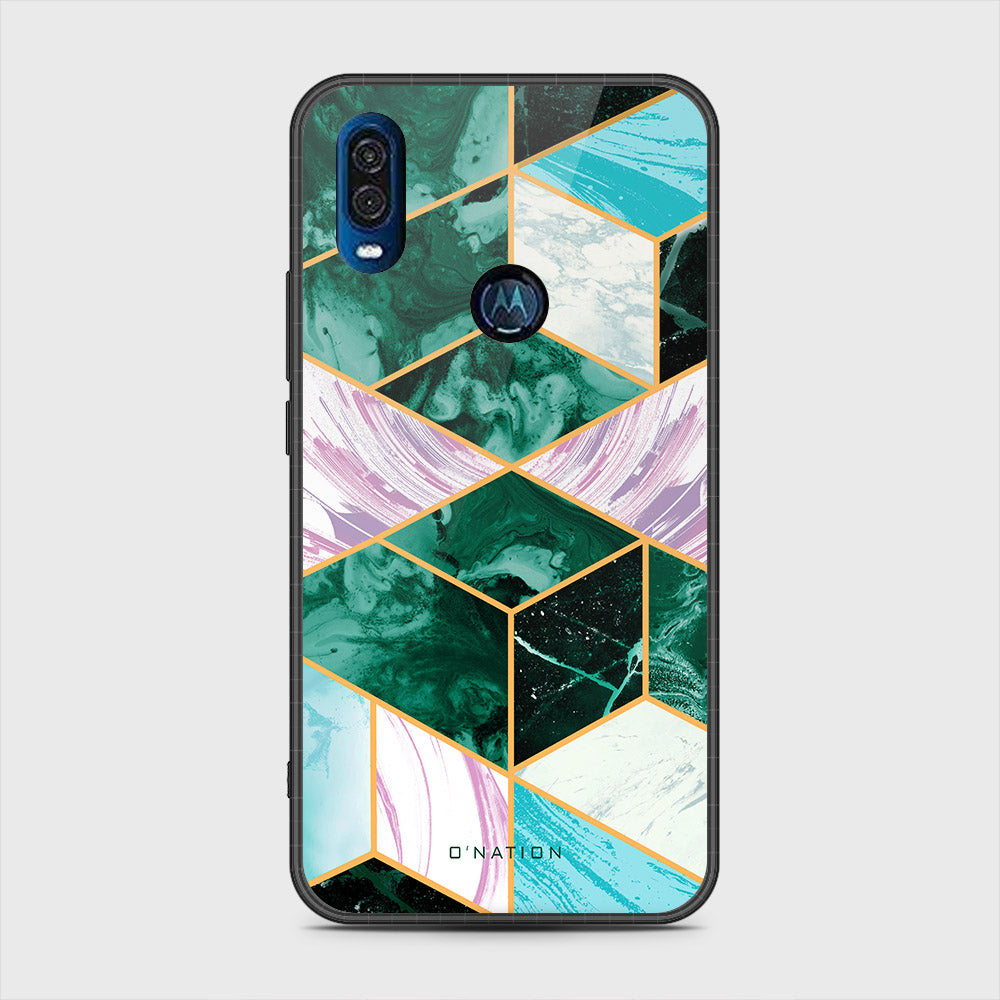 Motorola One Vision Cover - O'Nation Shades of Marble Series - HQ Premium Shine Durable Shatterproof Case
