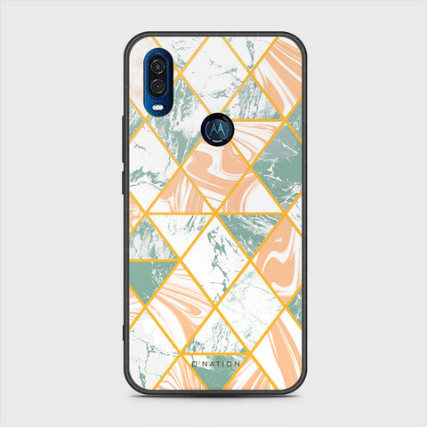 Motorola One Vision Cover - O'Nation Shades of Marble Series - HQ Premium Shine Durable Shatterproof Case