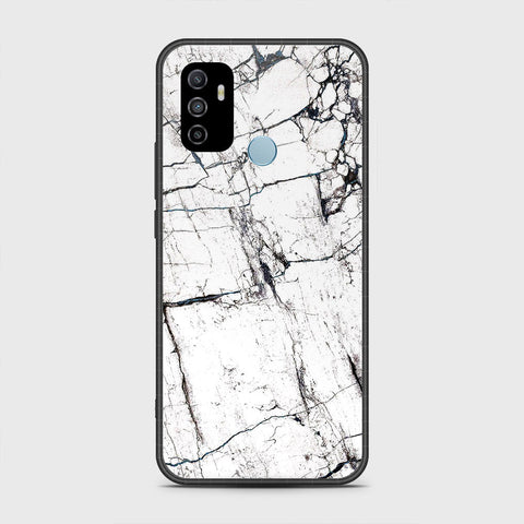 Oppo A53 Cover- White Marble Series 2 - HQ Premium Shine Durable Shatterproof Case