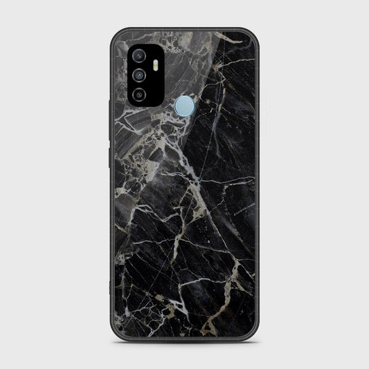 Oppo A53 Cover- Black Marble Series - HQ Premium Shine Durable Shatterproof Case