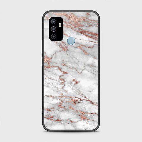 Oppo A53 Cover- White Marble Series 2 - HQ Premium Shine Durable Shatterproof Case