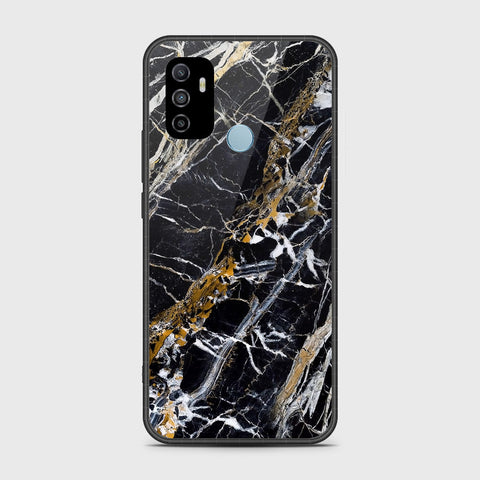 Oppo A53s Cover- Black Marble Series - HQ Premium Shine Durable Shatterproof Case