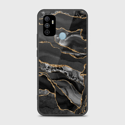 Oppo A53s Cover- Black Marble Series - HQ Premium Shine Durable Shatterproof Case