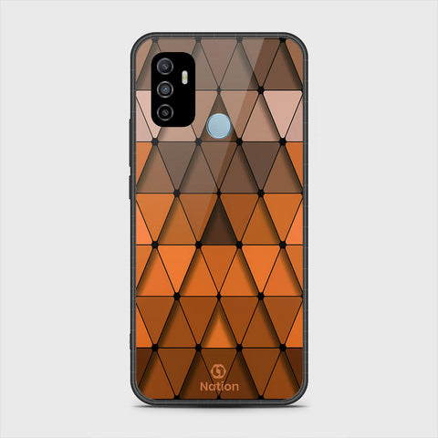 Oppo A53 Cover - Onation Pyramid Series - HQ Premium Shine Durable Shatterproof Case