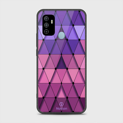 Oppo A53 Cover - Onation Pyramid Series - HQ Premium Shine Durable Shatterproof Case