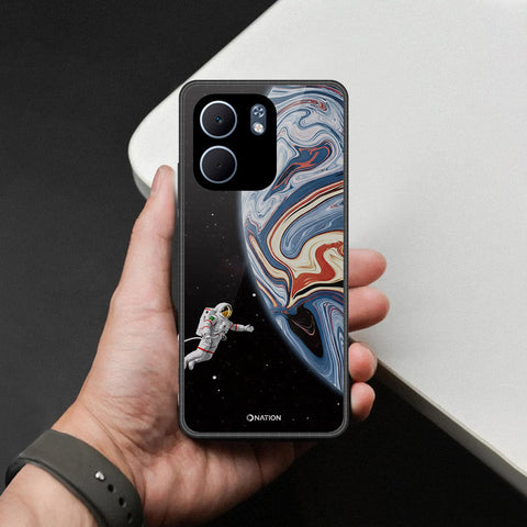 Oppo A5x 5G Cover - Cosmic Marble Astronaut Design - HQ Premium Shine Durable Shatterproof Case