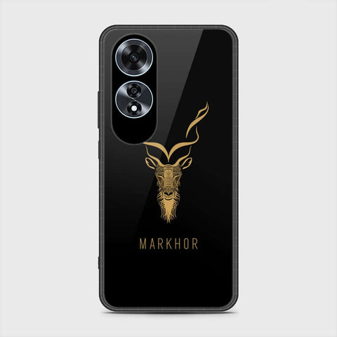 Oppo A60 Cover- Markhor Series - HQ Ultra Shine Premium Infinity Glass Soft Silicon Borders Case