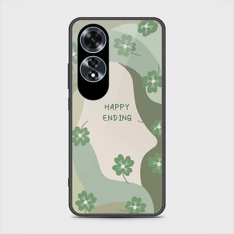 Oppo A60 Cover- Happy Series - HQ Ultra Shine Premium Infinity Glass Soft Silicon Borders Case