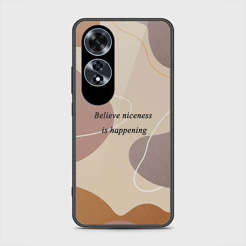 Oppo A60 Cover- Happy Series - HQ Ultra Shine Premium Infinity Glass Soft Silicon Borders Case