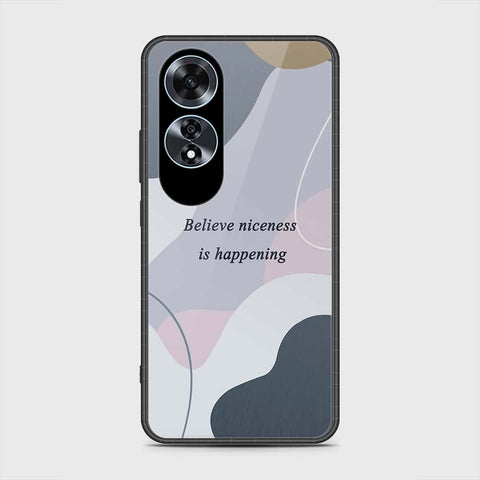 Oppo A60 Cover- Happy Series - HQ Ultra Shine Premium Infinity Glass Soft Silicon Borders Case