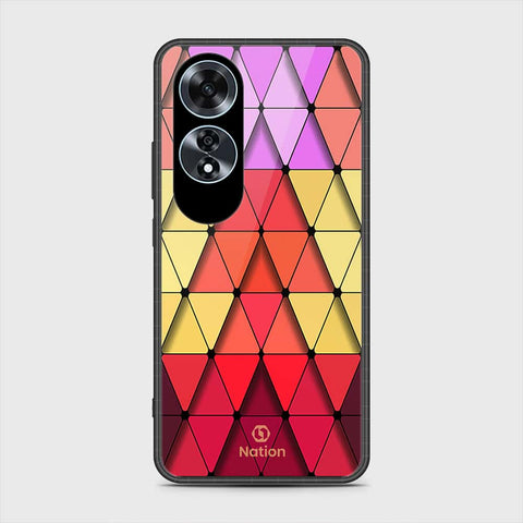 Oppo A60 Cover- Onation Pyramid Series - HQ Ultra Shine Premium Infinity Glass Soft Silicon Borders Case