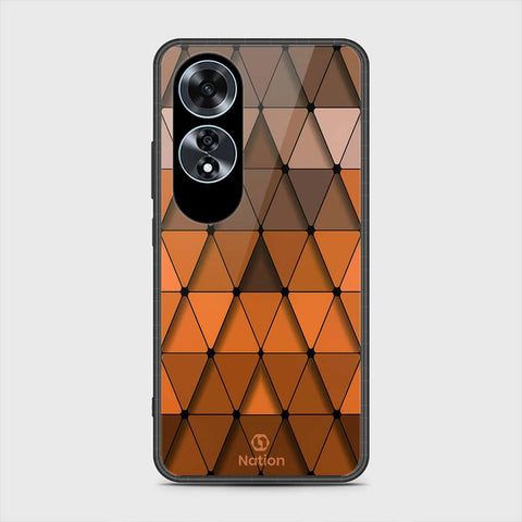 Oppo A60 Cover- Onation Pyramid Series - HQ Ultra Shine Premium Infinity Glass Soft Silicon Borders Case