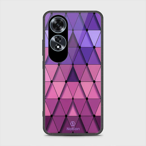 Oppo A60 Cover- Onation Pyramid Series - HQ Ultra Shine Premium Infinity Glass Soft Silicon Borders Case