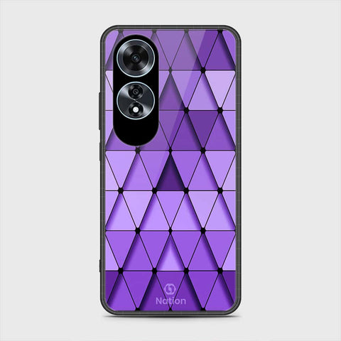 Oppo A60 Cover- Onation Pyramid Series - HQ Ultra Shine Premium Infinity Glass Soft Silicon Borders Case