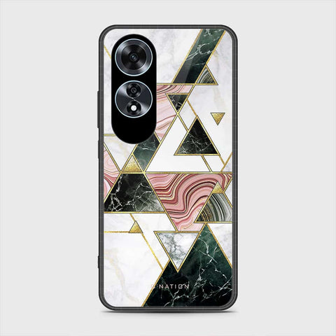 Oppo A60 Cover- O'Nation Shades of Marble Series - HQ Ultra Shine Premium Infinity Glass Soft Silicon Borders Case