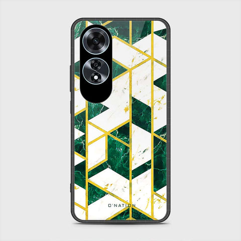 Oppo A60 Cover- O'Nation Shades of Marble Series - HQ Ultra Shine Premium Infinity Glass Soft Silicon Borders Case