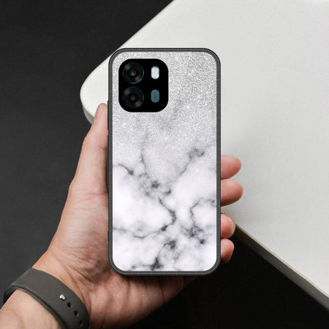 Oppo A6t Cover - White Marble Series - HQ Premium Shine Durable Shatterproof Case