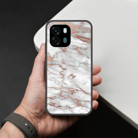 Oppo A6s Cover - White Marble Series 2 - HQ Premium Shine Durable Shatterproof Case