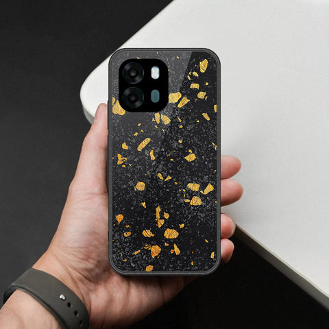 Oppo A6v Cover - Black Marble Series - HQ Premium Shine Durable Shatterproof Case