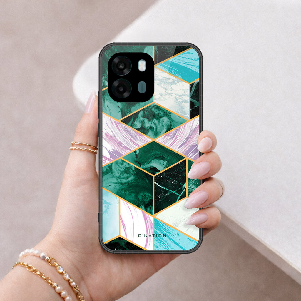Oppo A6t Cover - O'Nation Shades of Marble Series - HQ Premium Shine Durable Shatterproof Case