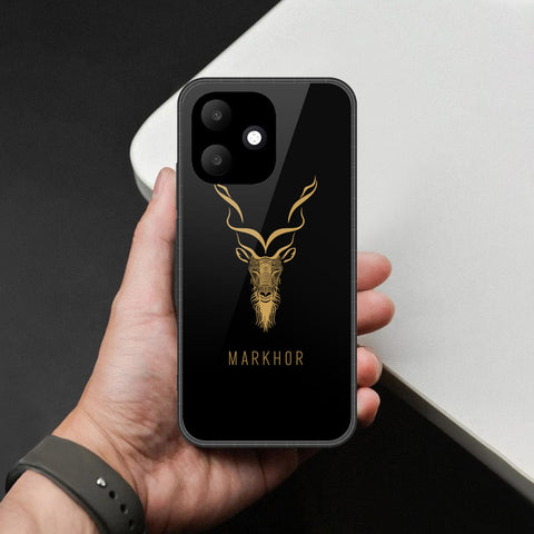 Oppo A6c Cover - Markhor Series - HQ Ultra Shine Premium Infinity Glass Soft Silicon Borders Case
