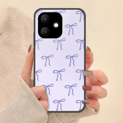 Oppo A6c Cover - Onation Bow Series - HQ Ultra Shine Premium Infinity Glass Soft Silicon Borders Case