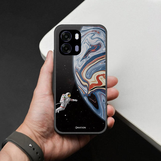 Oppo A6k Cover - Cosmic Marble Astronaut Design - HQ Premium Shine Durable Shatterproof Case
