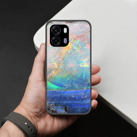 Oppo A6k Cover - Colorful Marble Series - HQ Premium Shine Durable Shatterproof Case