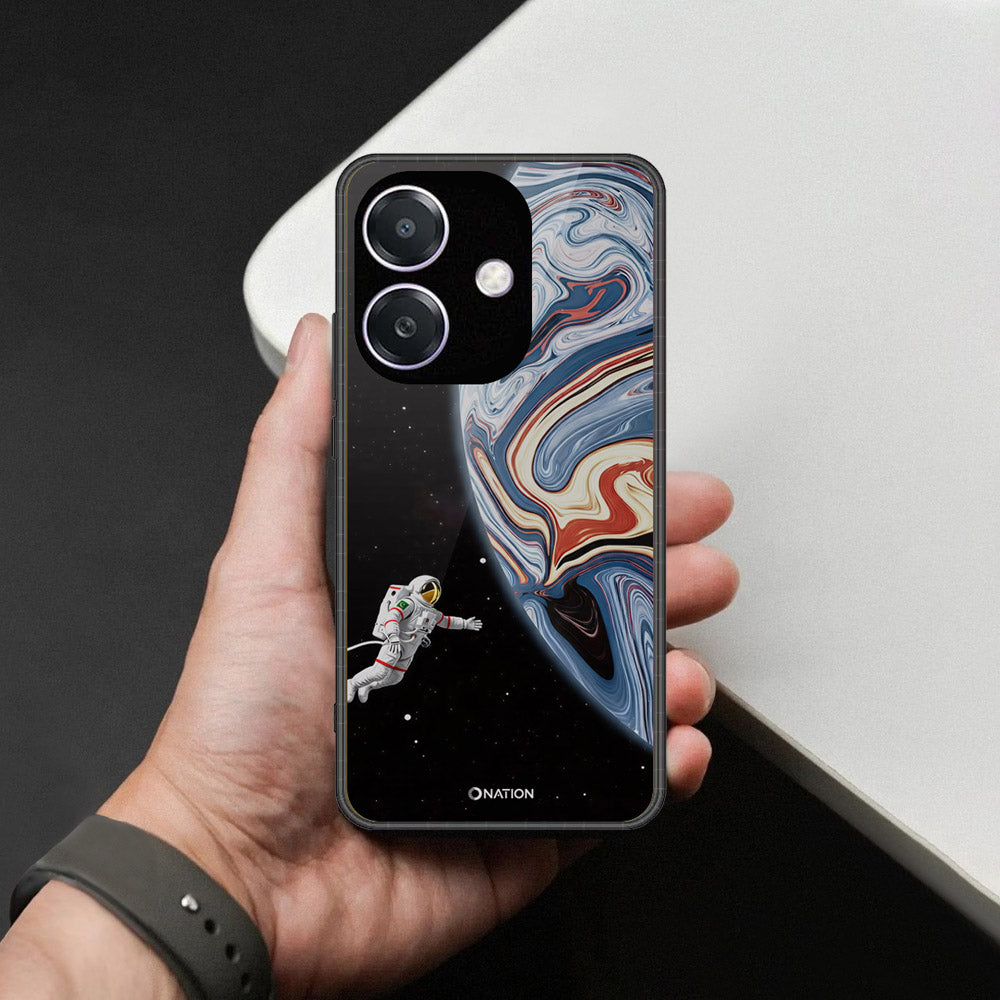 Oppo A3 5G Cover - Cosmic Marble Astronaut Design - HQ Premium Shine Durable Shatterproof Case