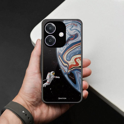 Oppo A3 5G Cover - Cosmic Marble Astronaut Design - HQ Premium Shine Durable Shatterproof Case