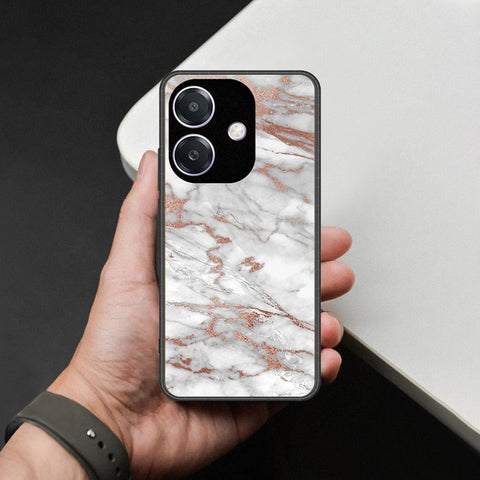 Oppo A5i Cover - White Marble Series 2 - HQ Premium Shine Durable Shatterproof Case