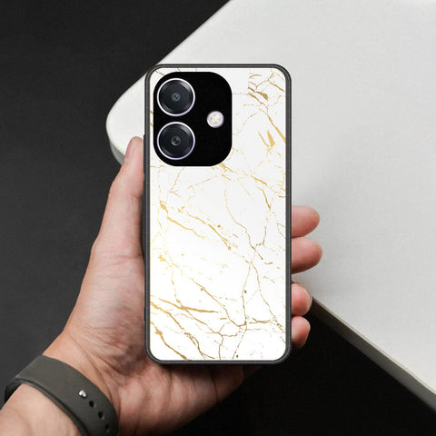 Oppo A5i Cover - White Marble Series 2 - HQ Premium Shine Durable Shatterproof Case