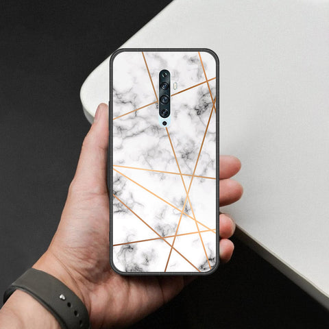 Oppo Reno 2 - White Marble Series 2 - HQ Premium Shine Durable Shatterproof Case