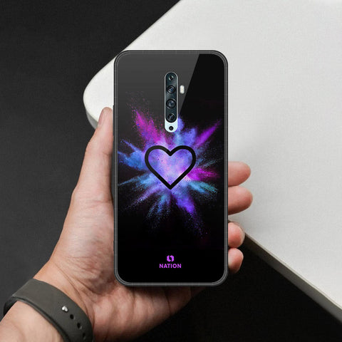 Oppo Reno 2 - Onation Heart Series - HQ Premium Shine Durable Shatterproof Case