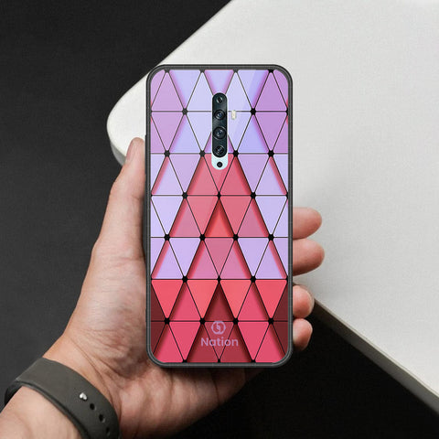 Oppo Reno 2 - Onation Pyramid Series - HQ Premium Shine Durable Shatterproof Case