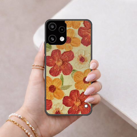 Nothing Phone 3a Lite Cover - Floral Series - Design 6 - Red & Orange - HQ Premium Shine Durable Shatterproof Case