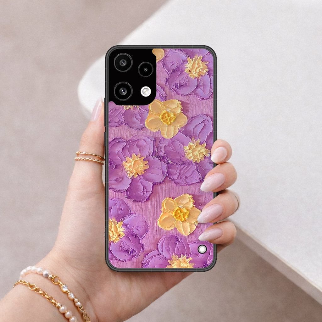 Nothing Phone 3a Lite Cover - Floral Series - Design 8 - Purple & Yellow - HQ Premium Shine Durable Shatterproof Case