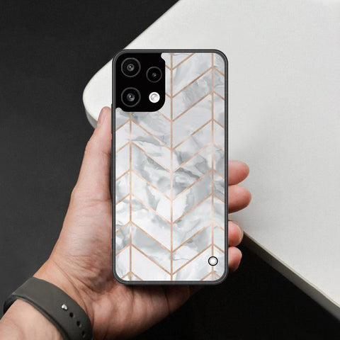 Nothing Phone 3a Lite Cover - White Marble Series 2 - HQ Premium Shine Durable Shatterproof Case