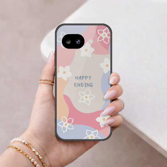 Google Pixel 10a Cover - Happy Series - HQ Ultra Shine Premium Infinity Glass Soft Silicon Borders Case