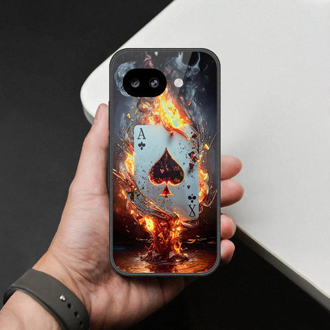 Google Pixel 10a Cover - Ace of Fire Rising Star Design - HQ Ultra Shine Premium Infinity Glass Soft Silicon Borders Case