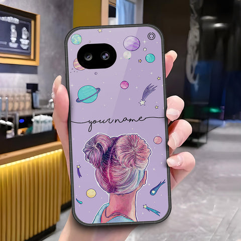 Google Pixel 10a Cover - ONation Your Name Series - HQ Ultra Shine Premium Infinity Glass Soft Silicon Borders Case