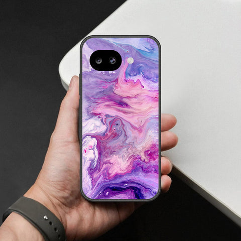 Google Pixel 10a Cover - Colorful Marble Series - HQ Ultra Shine Premium Infinity Glass Soft Silicon Borders Case