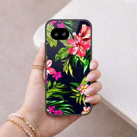 Google Pixel 10a Cover - Floral Series - HQ Ultra Shine Premium Infinity Glass Soft Silicon Borders Case