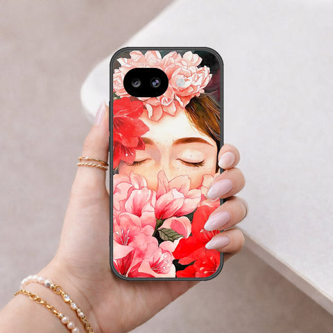 Google Pixel 10a Cover - Floral Series - HQ Ultra Shine Premium Infinity Glass Soft Silicon Borders Case