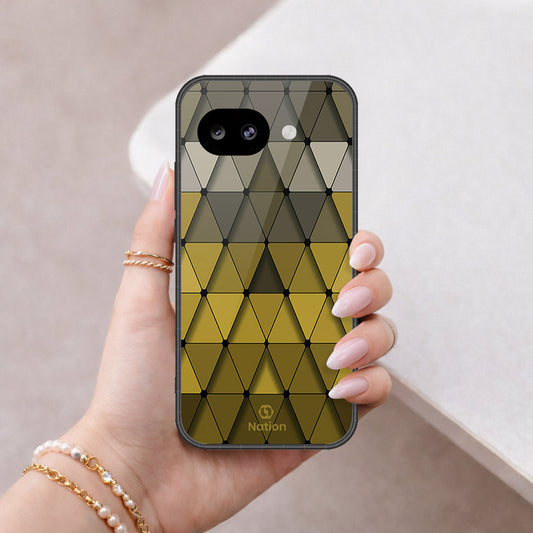 Google Pixel 10a Cover - Onation Pyramid Series - HQ Ultra Shine Premium Infinity Glass Soft Silicon Borders Case