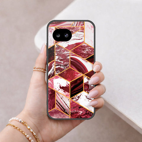 Google Pixel 10a Cover - O'Nation Shades of Marble Series - HQ Ultra Shine Premium Infinity Glass Soft Silicon Borders Case