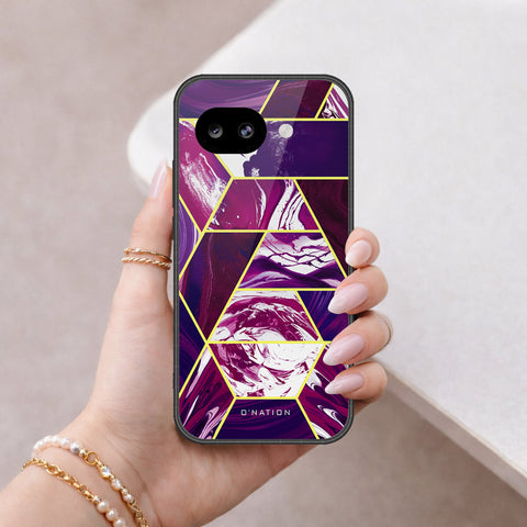 Google Pixel 10a Cover - O'Nation Shades of Marble Series - HQ Ultra Shine Premium Infinity Glass Soft Silicon Borders Case