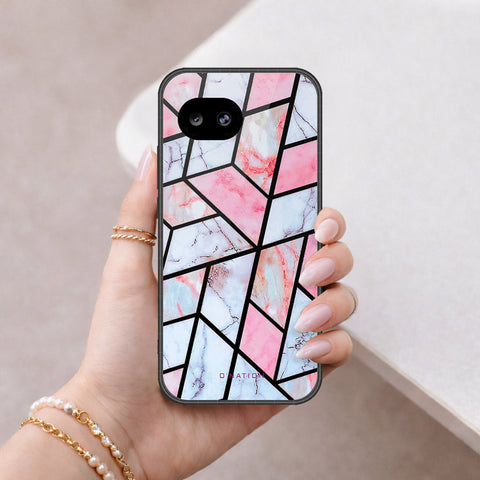 Google Pixel 10a Cover - O'Nation Shades of Marble Series - HQ Ultra Shine Premium Infinity Glass Soft Silicon Borders Case