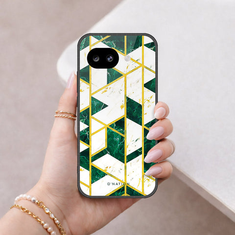 Google Pixel 10a Cover - O'Nation Shades of Marble Series - HQ Ultra Shine Premium Infinity Glass Soft Silicon Borders Case